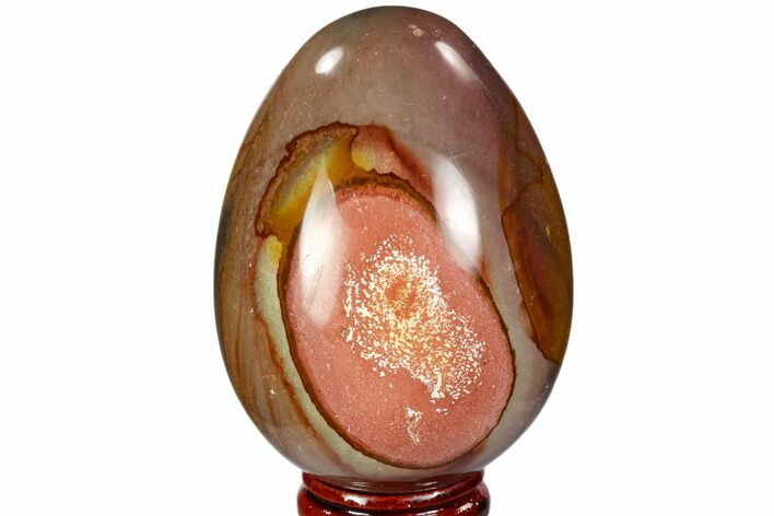 Polished Polychrome Jasper Egg - Madagascar #104667